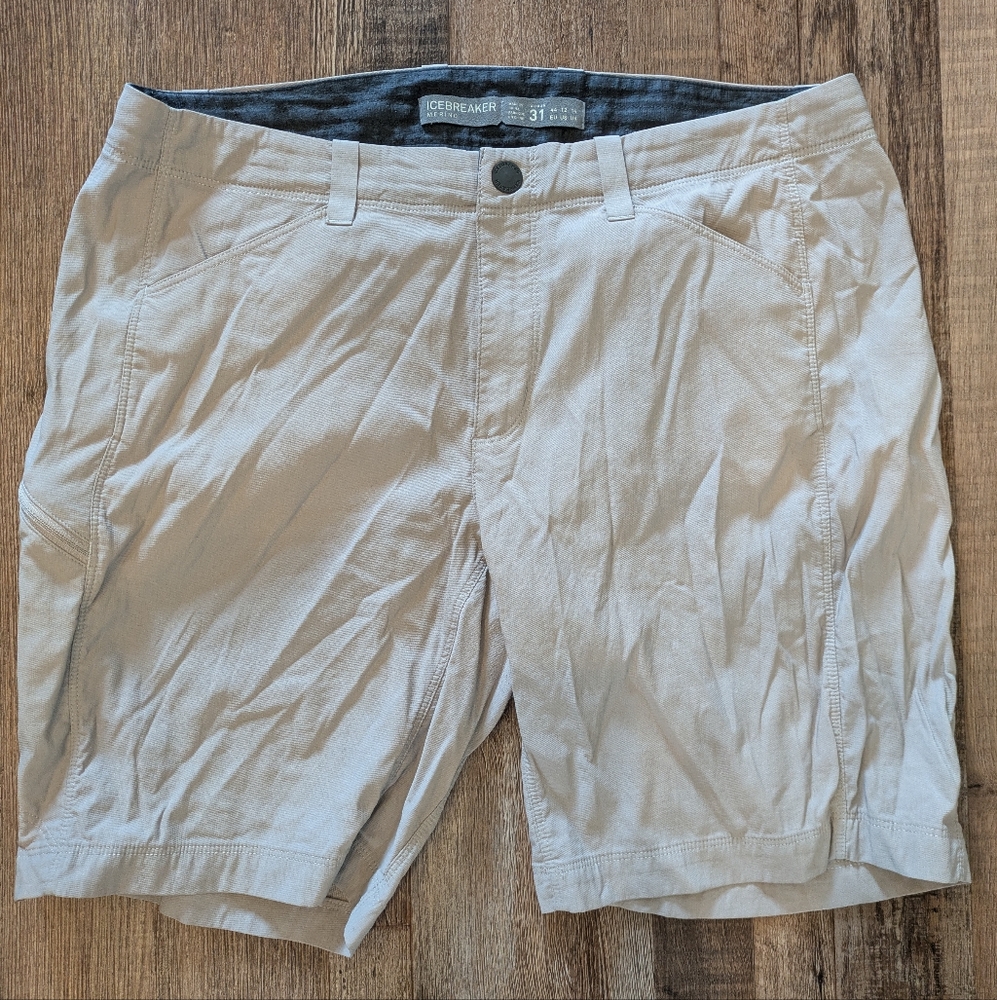 Icebreaker Wool Blend Women's Hiking Shorts Size 31 8.5" Inseam